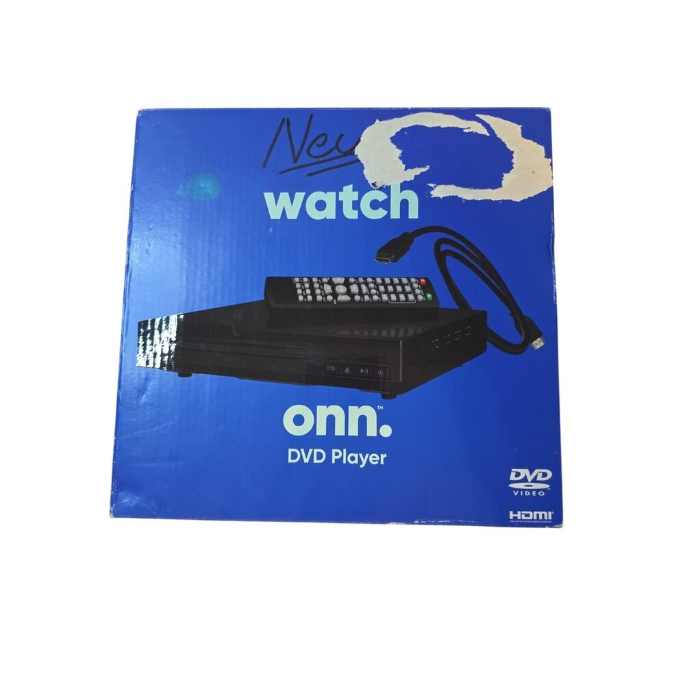ONN Compact HDMI DVD Player With Remote Black NEW In Box